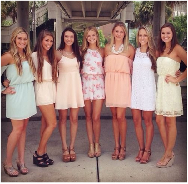 college girls heels